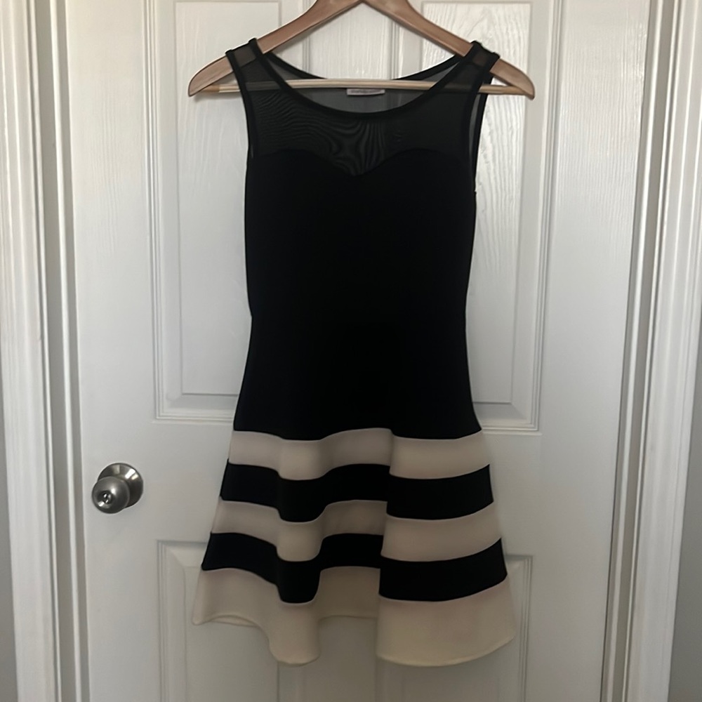 Charlotte Russe formal dress, black and white size medium